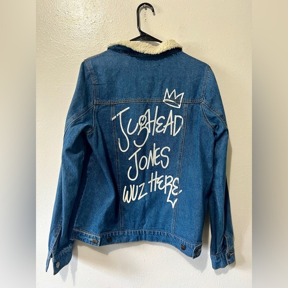 Riverdale 'Jughead Jones Waz Here' Sherpa Denim Jean Jacket - Medium - Picture 5 of 9